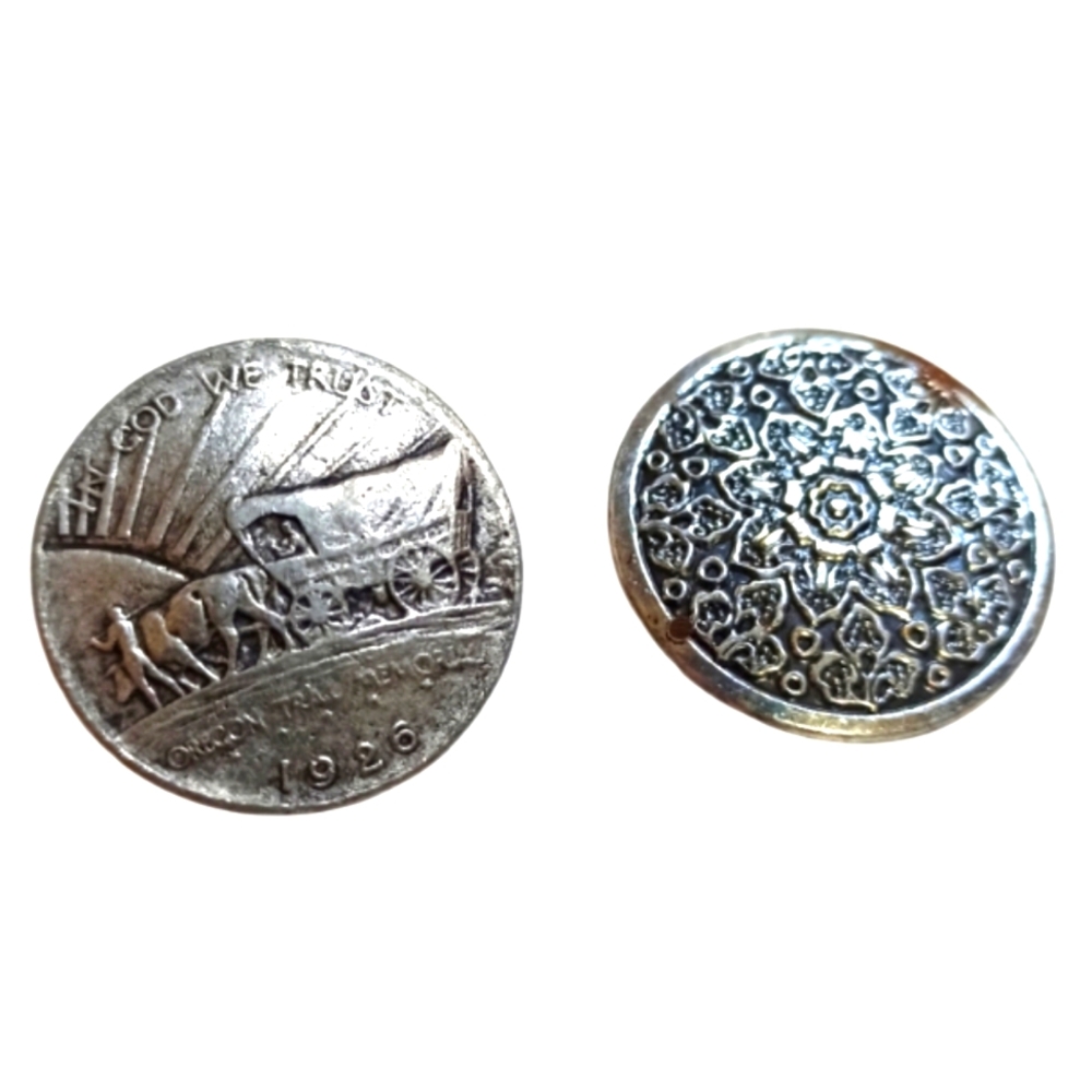 Vintage 80's Silver Tone Brooches